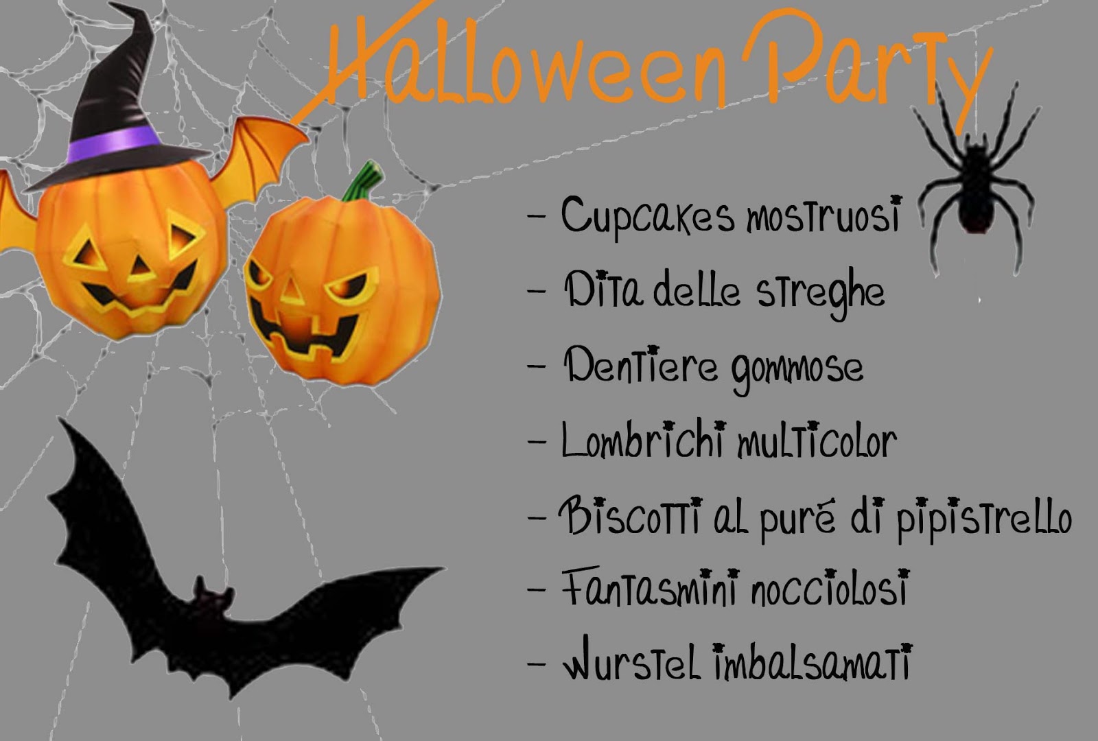 Halloween per bambini 2 Il menu secondo me Bismama