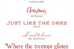 I miei font preferiti: Christmas edition