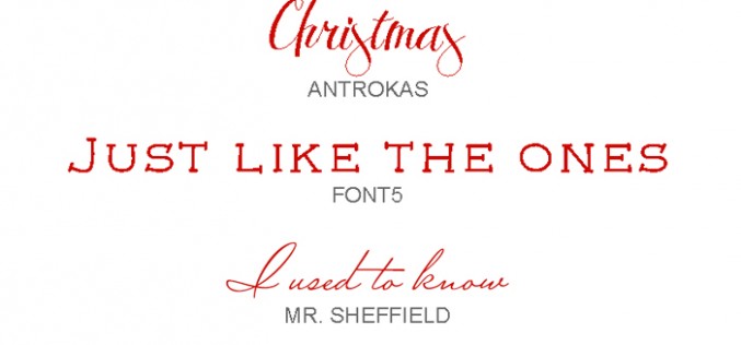 I miei font preferiti: Christmas edition