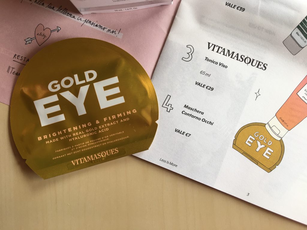 Gold Eye Pad Vitamasques